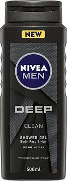 NIVEA DEEP CLEAN SHOWER GEL 500ML