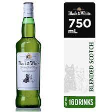 BLACK & WHITE BLENDED SCOTCH WHISKY 750ML