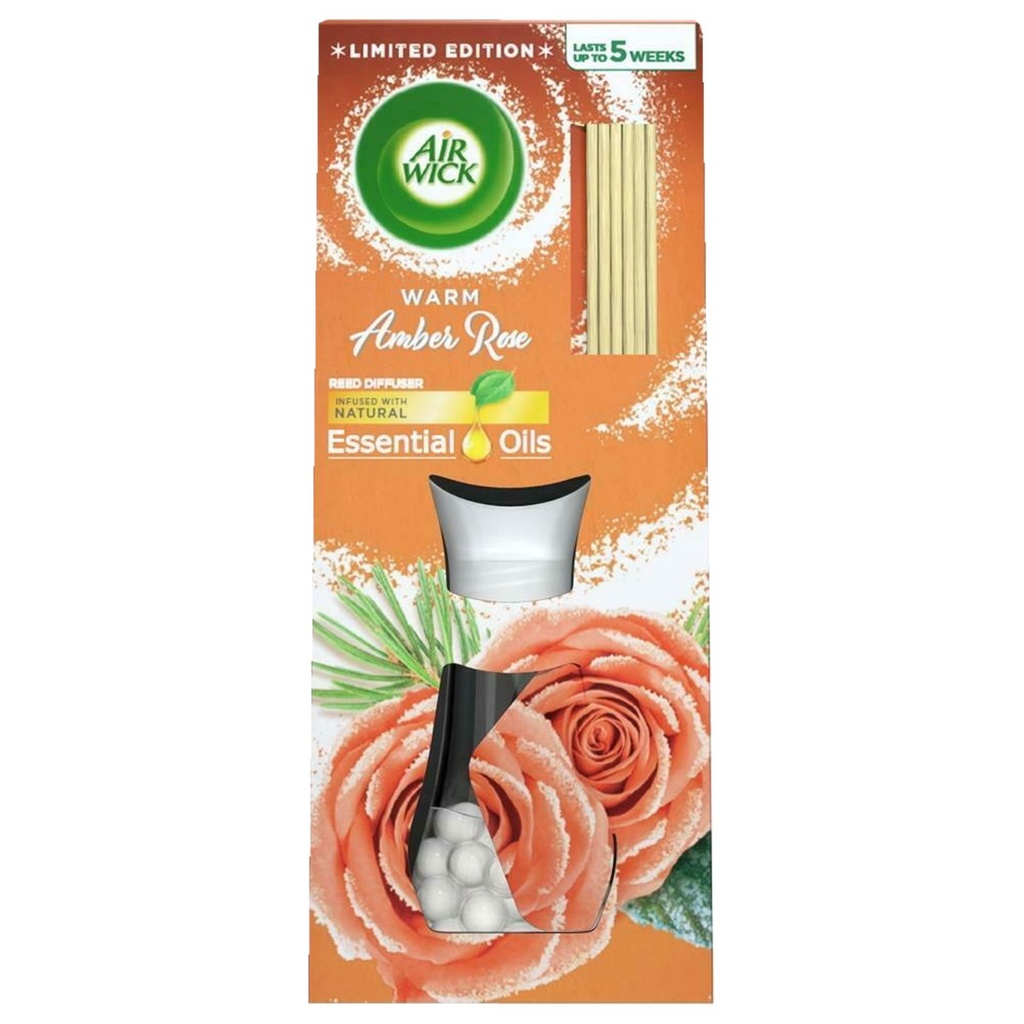 AIRWICK REED DIFFUSER AMBER ROSE 33ML