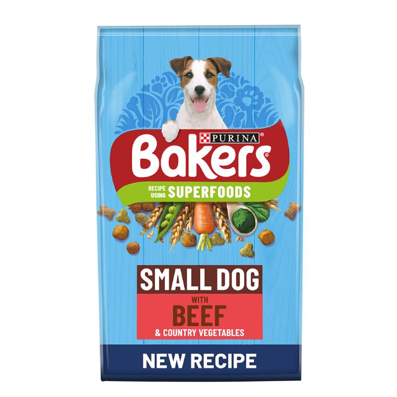 BAKERS COMPLETE BEEF & COUNTRY VEG SMALL DOG 1.1KG