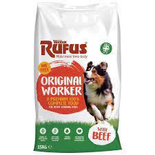 RUFUS COMPLETE WORKING DOG FOOD BEEF 15KG