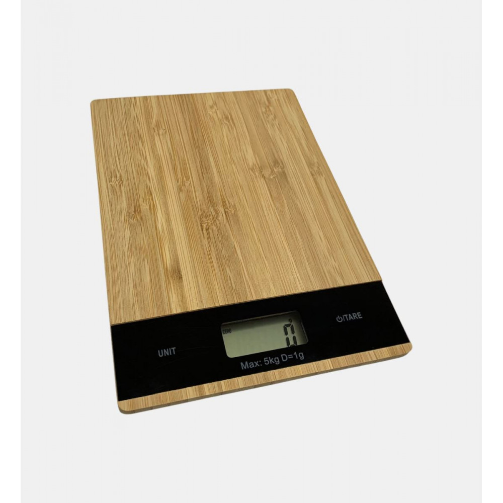 EXCELLENT HOUSEWARE KITCHEN SCALE BAMBOO