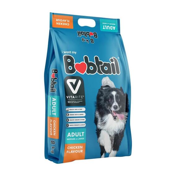 BOBTAIL ADULT MEDIUM-LARGE  CHICKEN 8KG