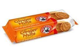 BAKERS GINGER NUTS BISCUITS 190G
