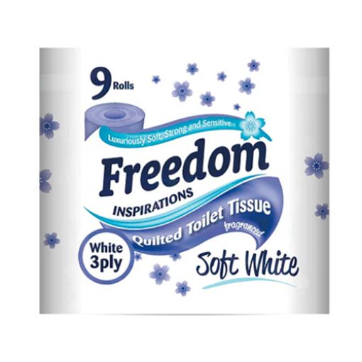 FREEDOM INSPIRATION T/ROLL SOFT WHITE QUILTED 9'S