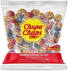 CHUPACHUP ASSORTED LOLLIPOPS 550G