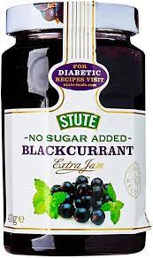 STUTE DIABETIC BLACKCURRANT JAM 430G