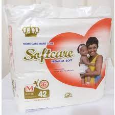 SOFTCARE BABY PREMIUM SOFT DIAPER GOLD M 42 PCS