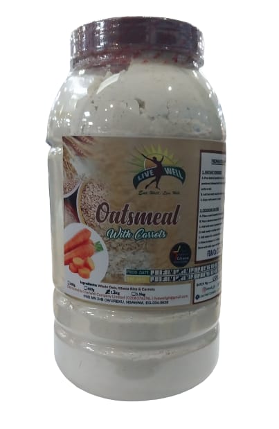 LIVEWELL OATMEAL WITH CARROT 1.3KG