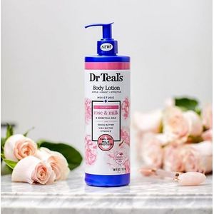 Dr TEAL'S BODY LOTION ROSE & MILK 532ML