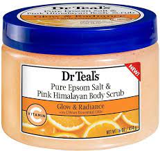 DR TEAL'S PINK HIMALAYAN SALT SCRUB - VITAMIN C