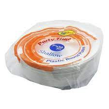 EVERPACK PARTY TIME 7'' PLASTIC PLATES-SHALLOW