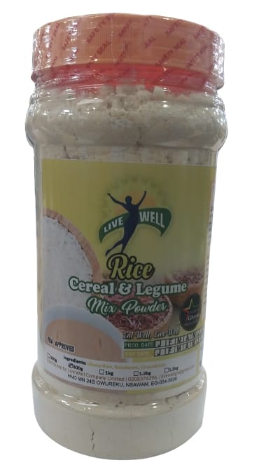 LIVEWELL RICE CEREAL & LEGUME MIX 600G