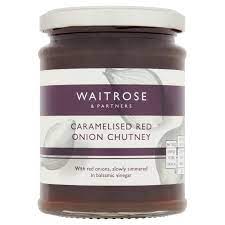 WAITROSE CARAMELISED RED ONION CHUTNEY 350G