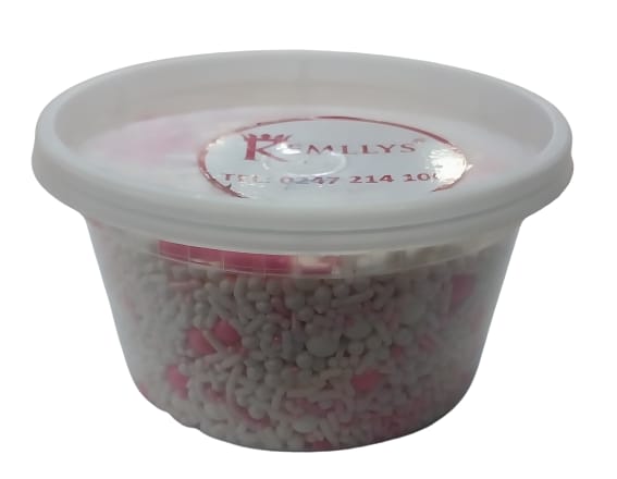 KEMILLYS SPRINKLES PINK & WHITE 160G