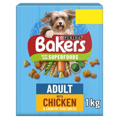 BAKERS COMPLETE CHICKEN & COUNTRY VEG ADULT 1KG