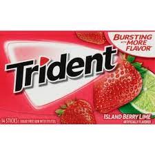 TRIDENT ISLAND BERRY LIME GUM