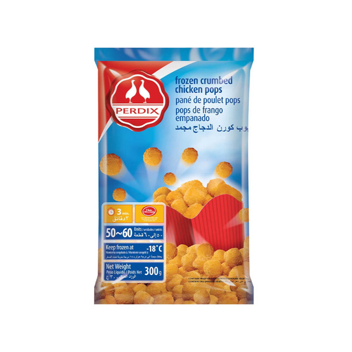 PERDIX FROZEN CRUMBED CHICKEN POPS 300G