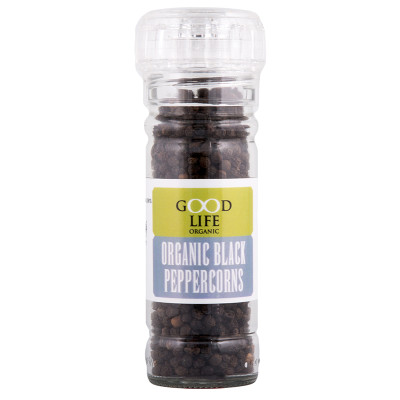 GOOD LIFE ORG BLACK PEPPERCORNS GRINDER 100ML
