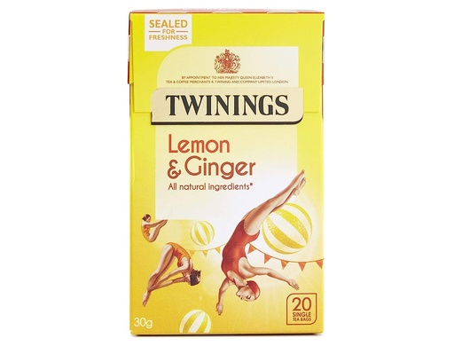 TWININGS TEA LEMON & GINGER 30