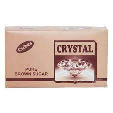 CRYSTAL BROWN SUGAR CUBES 1KG