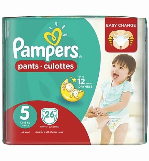 PAMPERS PANTS JUNIOR S5   26S