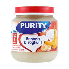PURITY BANANA & YOGHURT CUSTARD 125ML