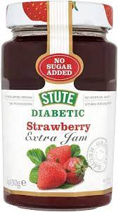 STUTE DIABETIC STRAWBERRY JAM 430G