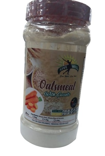 LIVEWELL OATMEAL WITH CARROT 600G