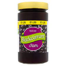 BEST-ONE BLACKCURRANT JAM 454G