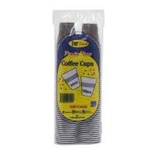 EVERPACK COFFEE CUPS 80CC 1L CLEAR/BROWN