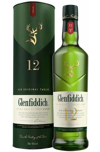 GLENFIDDICH 12 GLASS 750ML