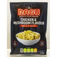 RAGU PASTA CHICKEN & MUSHROOM SAUCE SACHET 110G