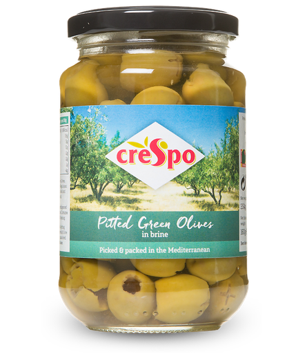 CRESPO PITTED GREEN OLIVES