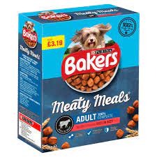 BAKERS 100% TENDER CHUNKS BEEF FOOD 1KG